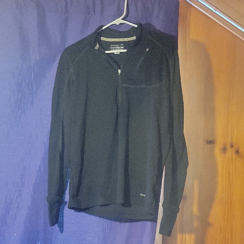 Men's Black Zip-Up Sweater